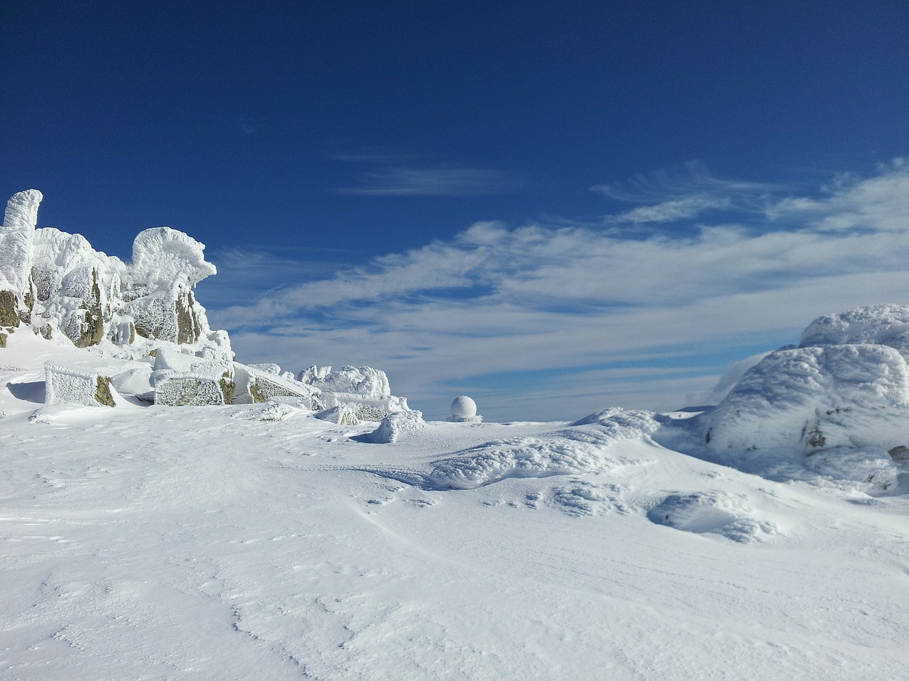 winter winter magic blue sky free photo