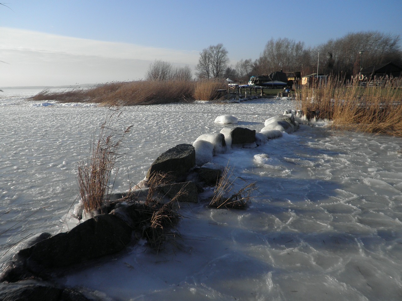 winter ice floes ice free photo