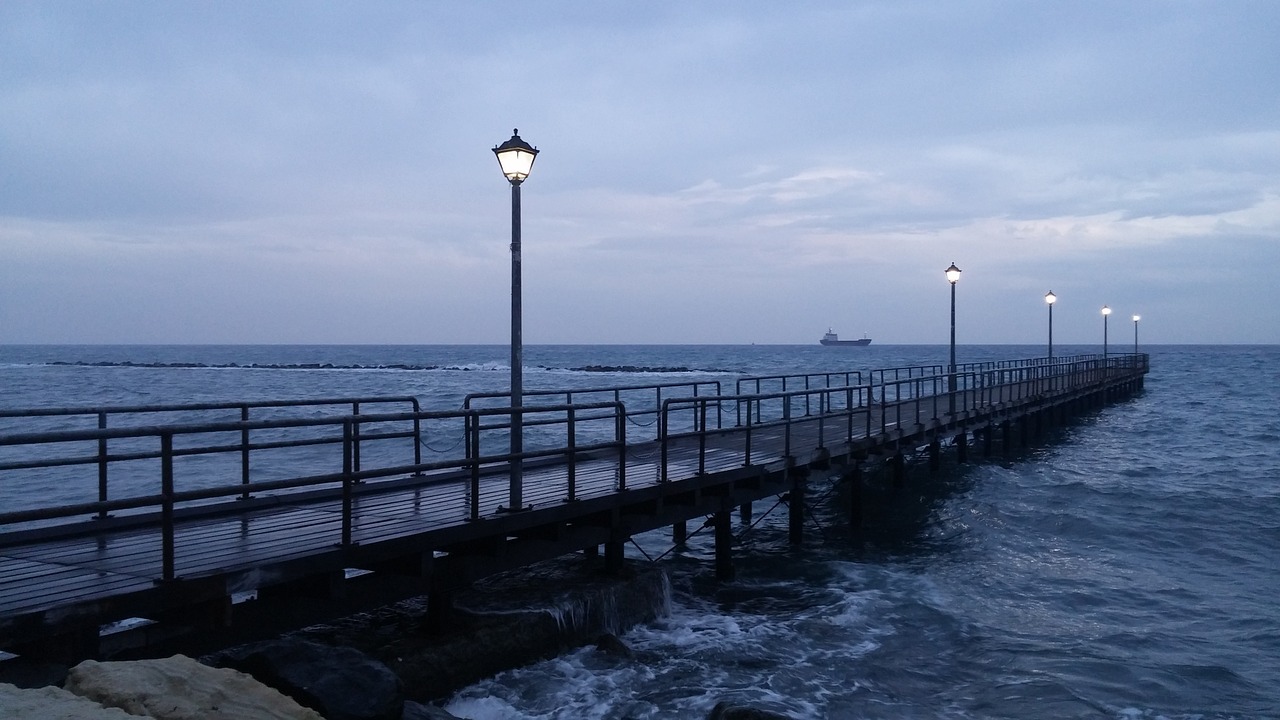 winter pier sea free photo