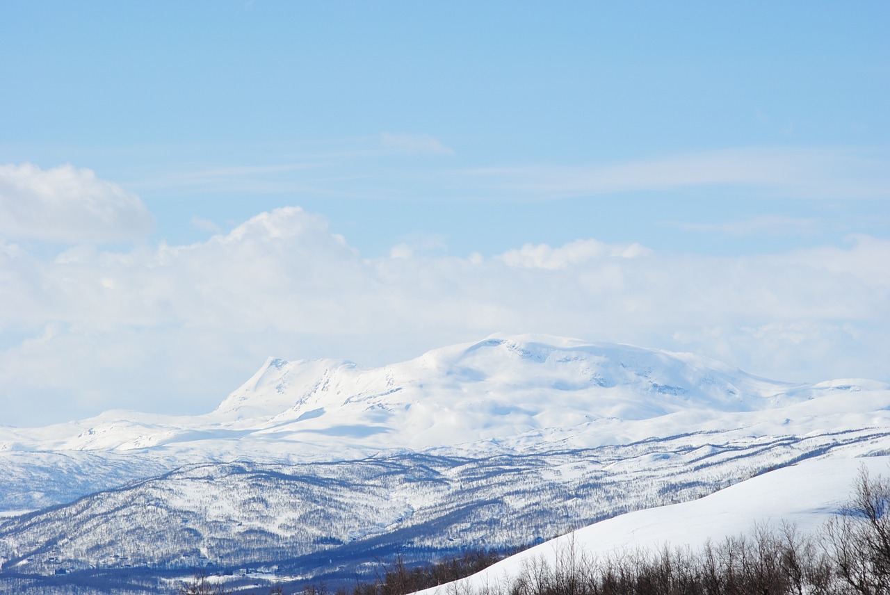 winter swedish mountain hemavan free photo