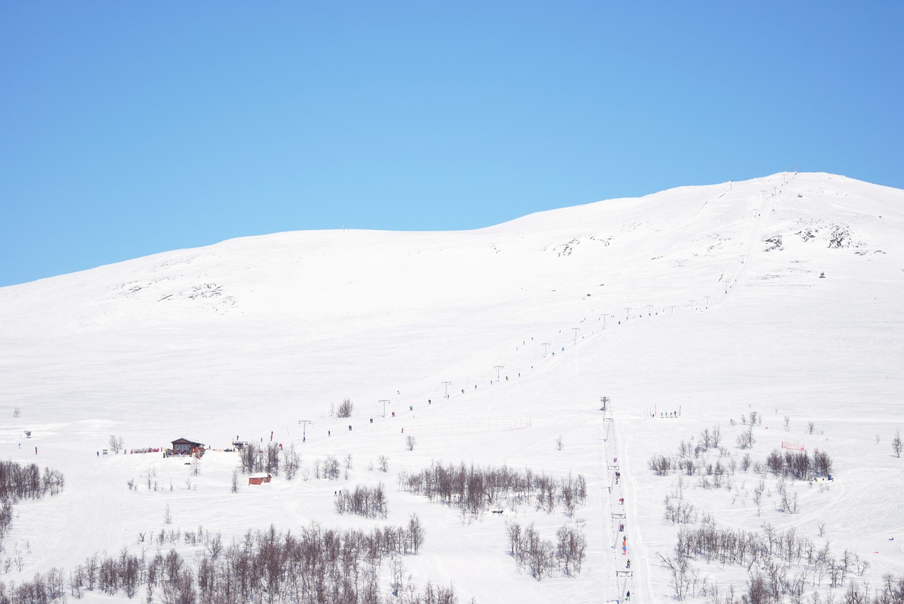 winter swedish mountain hemavan free photo