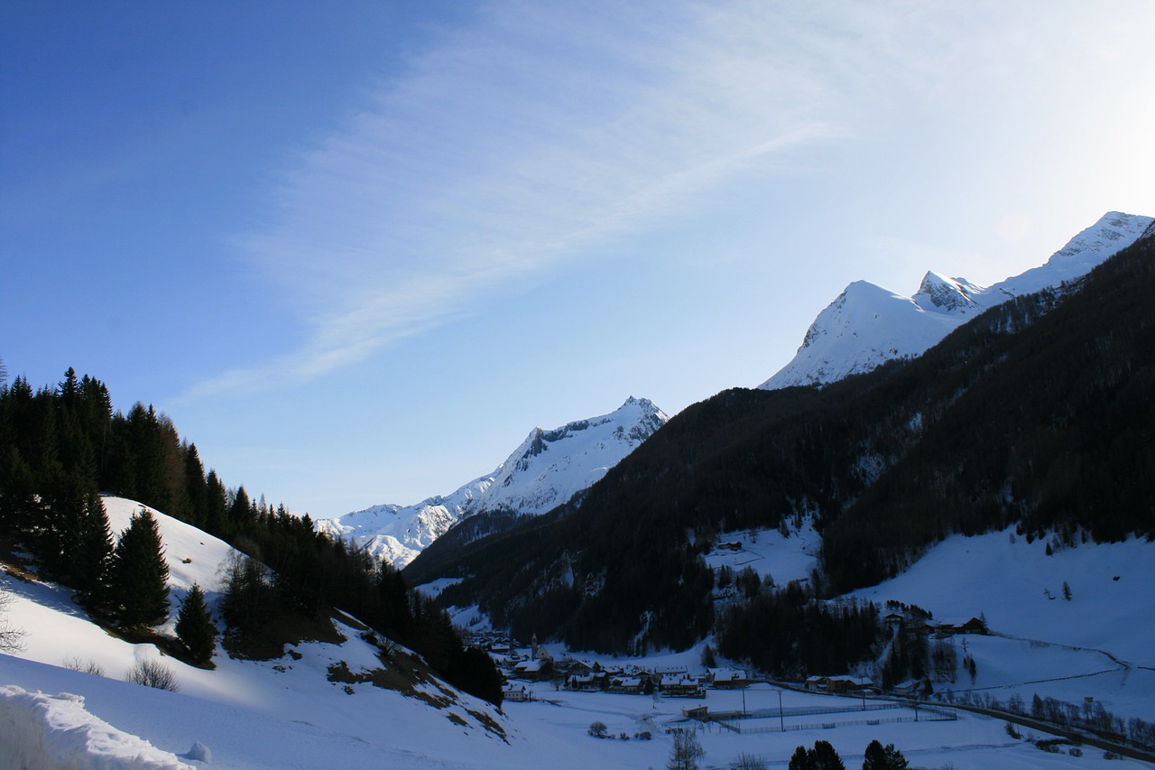 winter mountains snow free photo