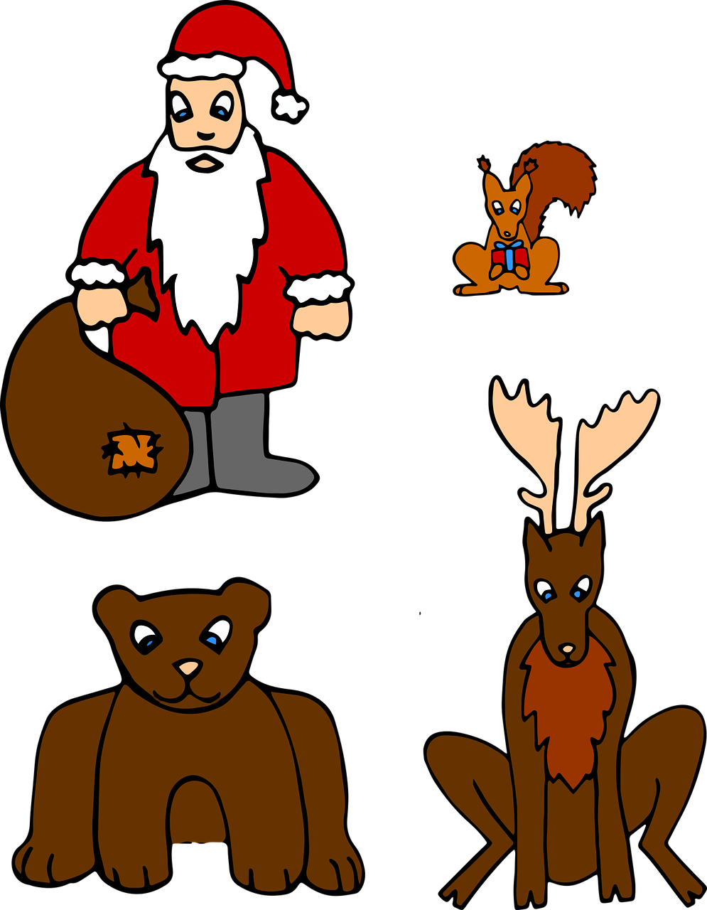 winter christmas santa claus free photo