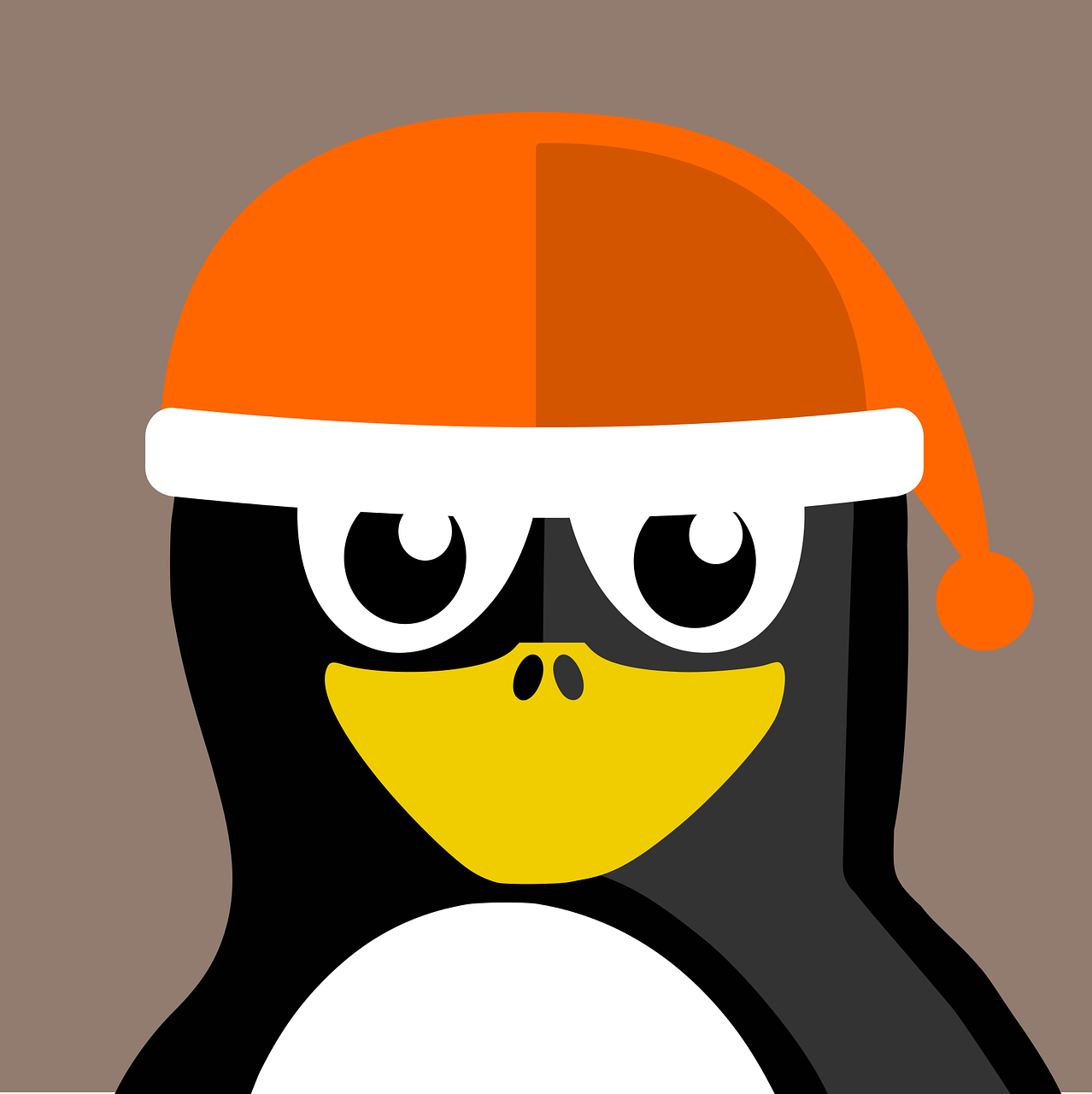 winter tux penguin free photo