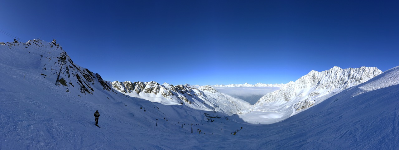 winter mountain panorama free photo