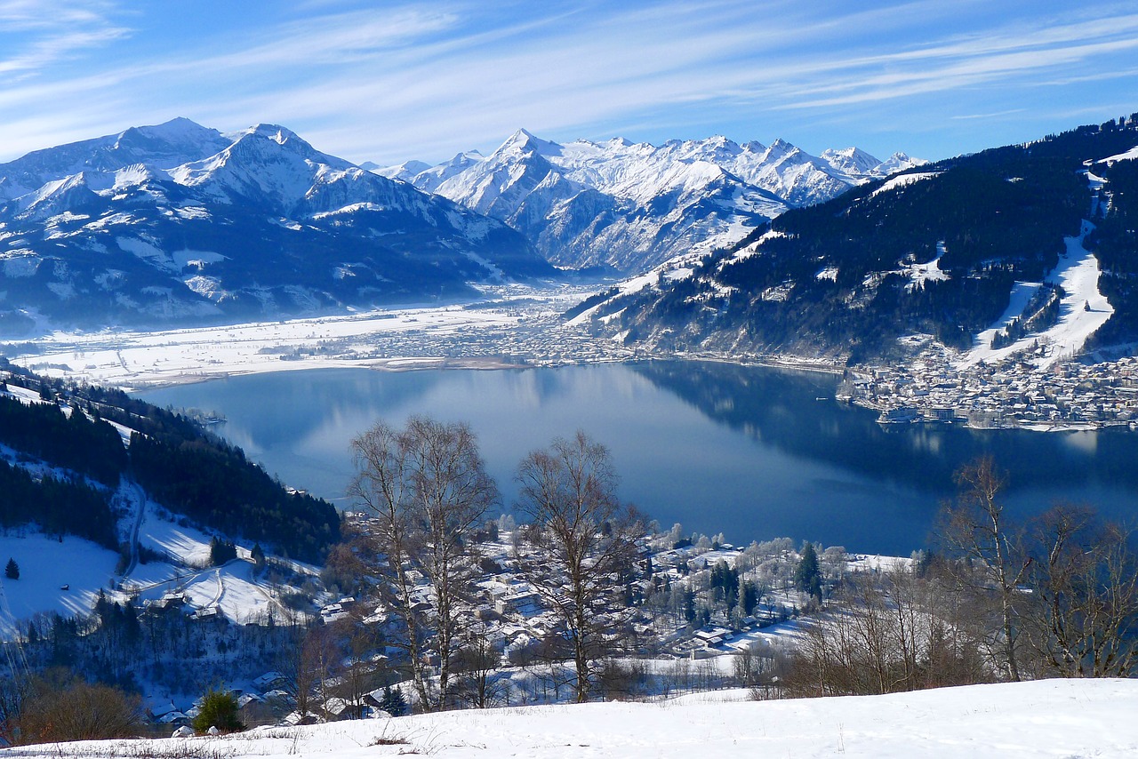 winter wintry mountains free photo