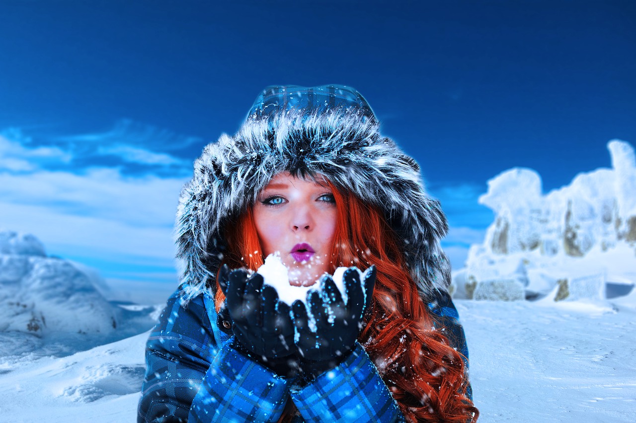 winter woman female free photo