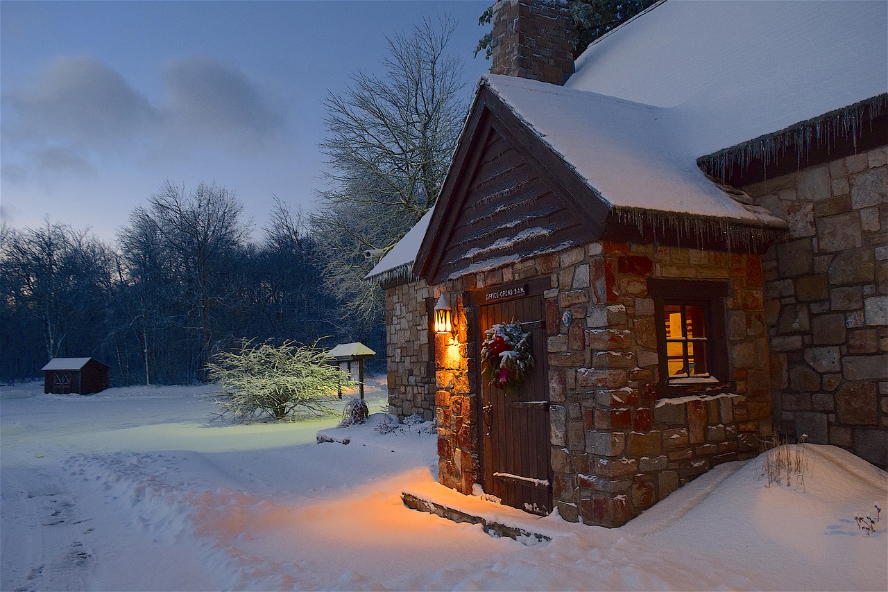 winter park stone building free photo