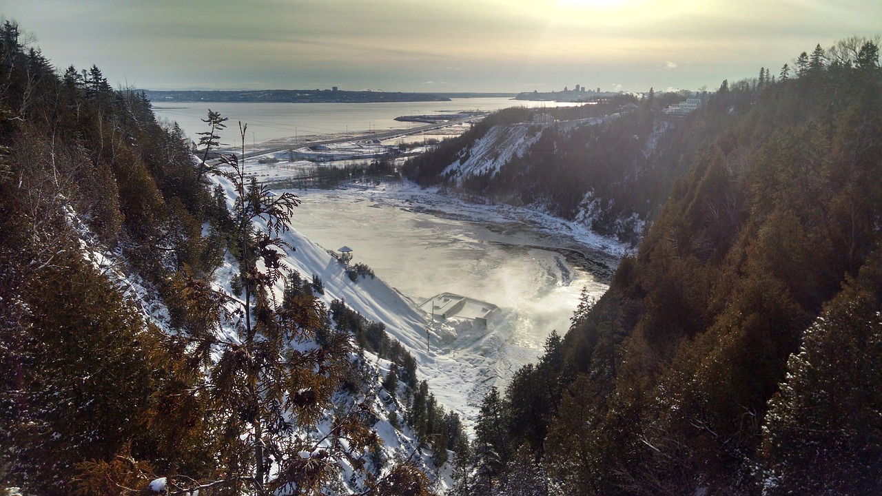 winter waterfall nature free photo