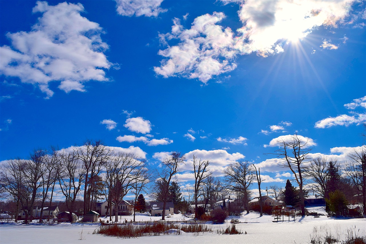 winter lake ice free photo