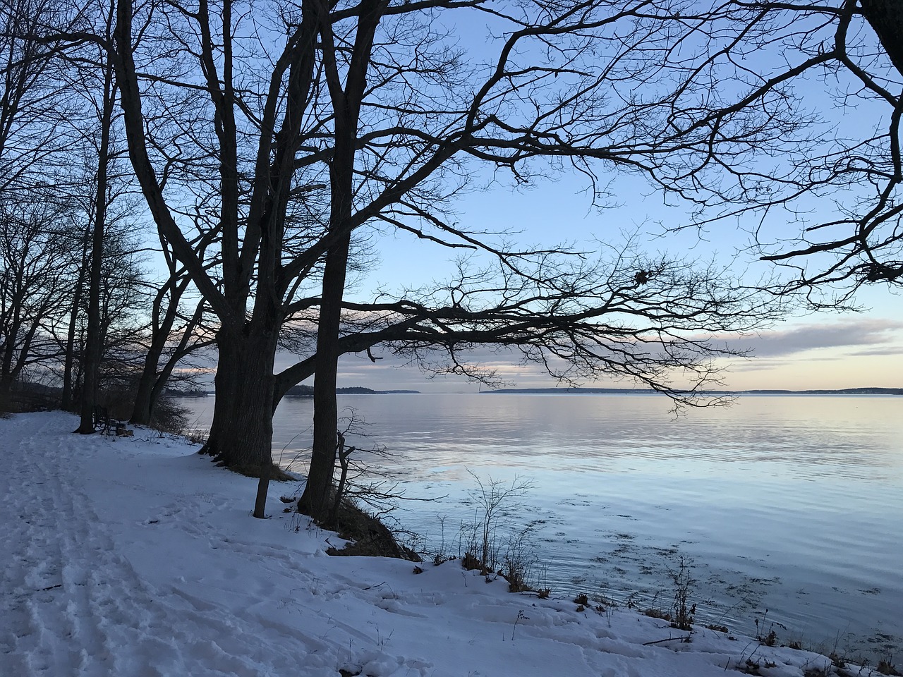 winter water ocean free photo