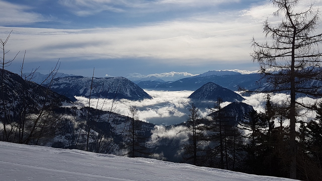 winter mountain alpine free photo