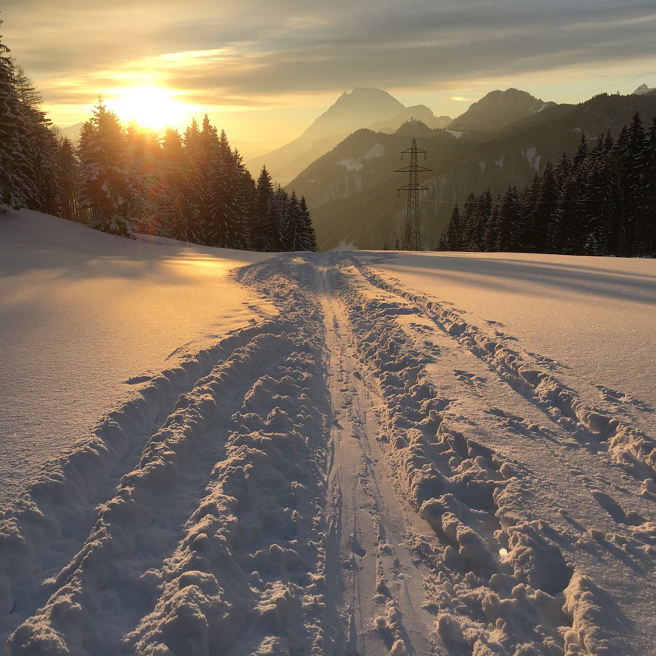 winter mountains alpine free photo