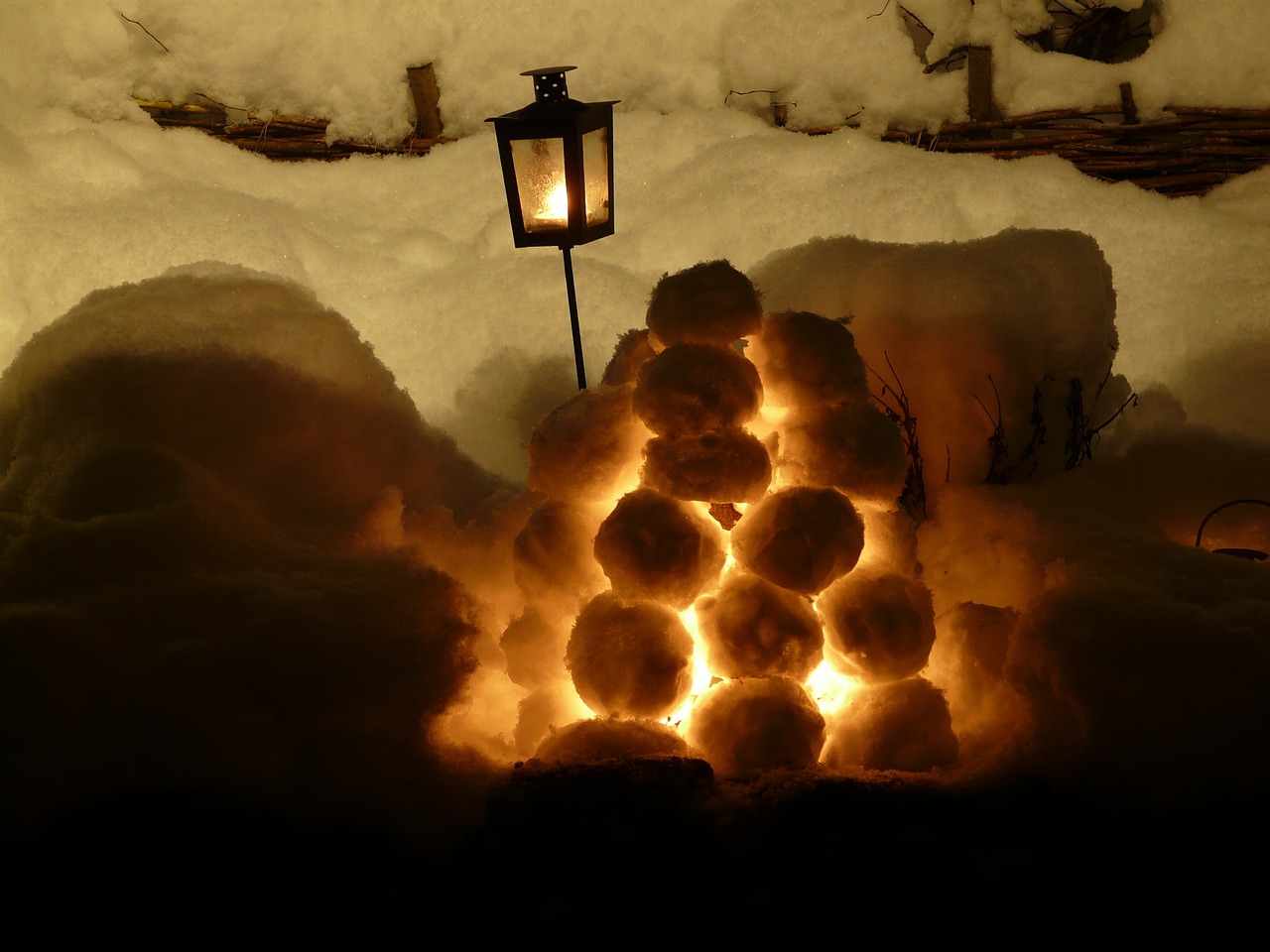 winter lantern christmas free photo