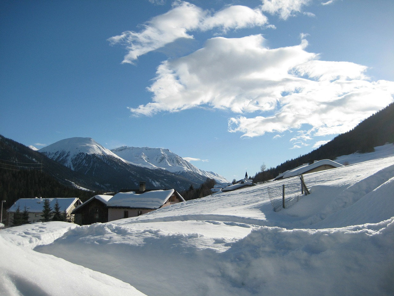 winter alpine snow free photo