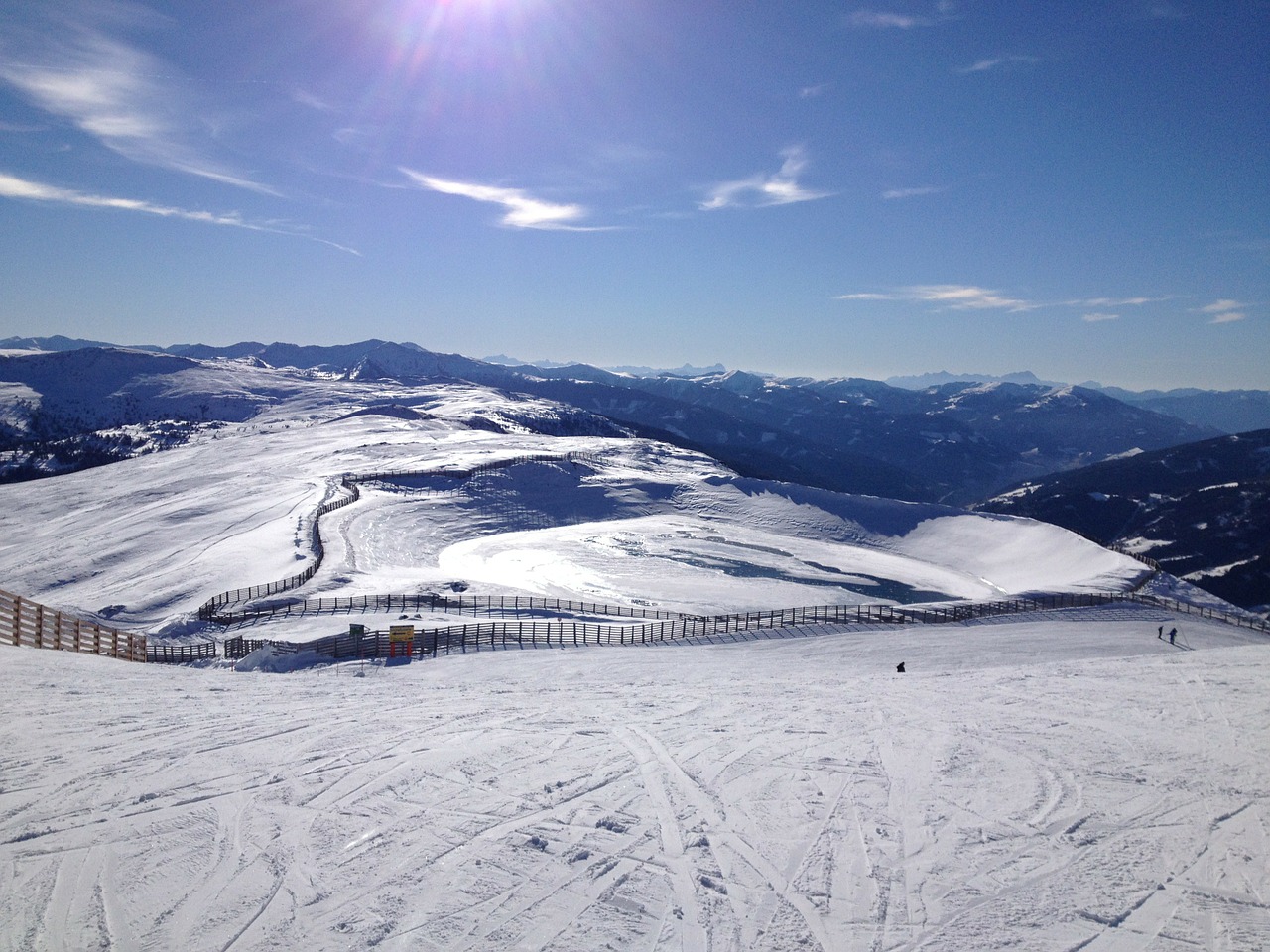 winter mountains ski free photo