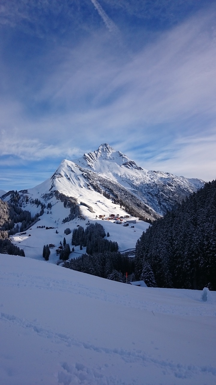 winter  snow  mountains free photo