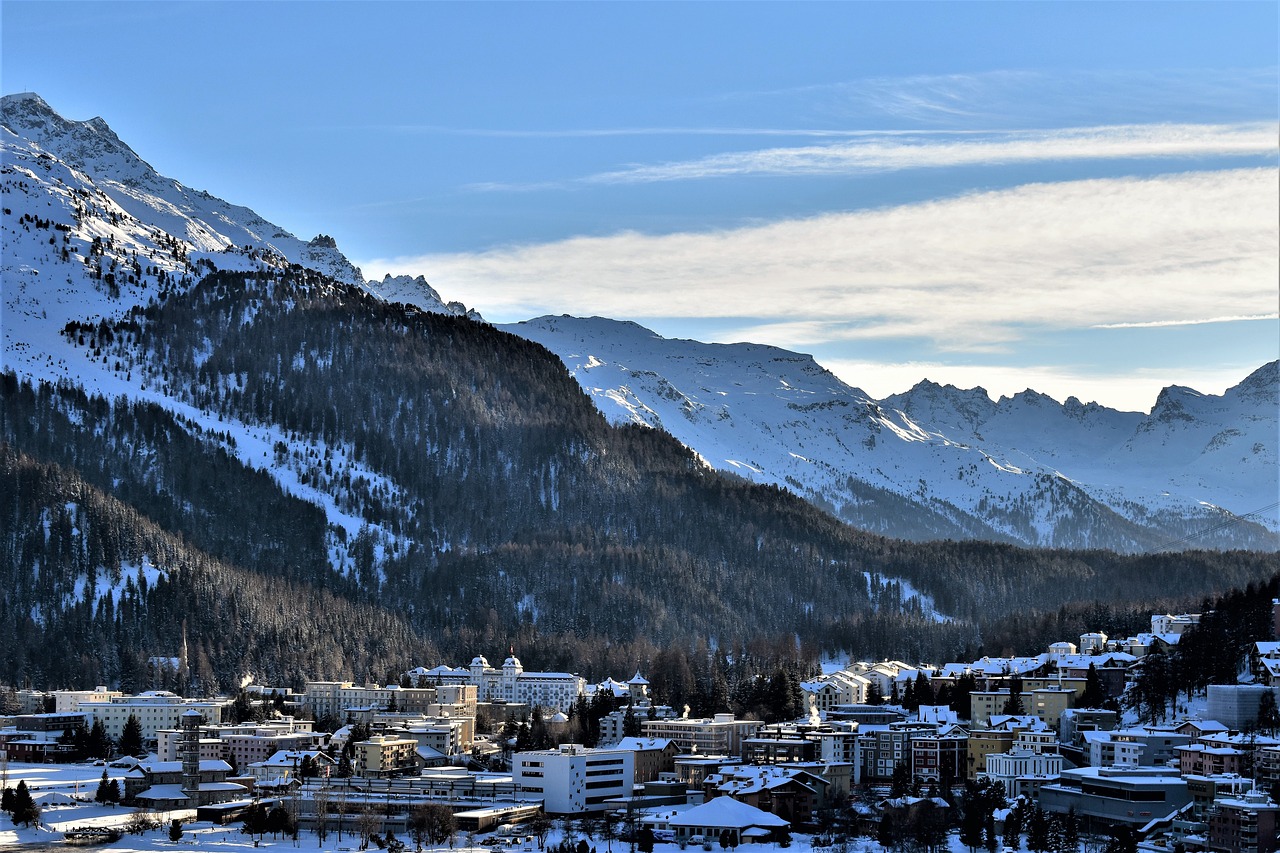 winter  mountains  ski area free photo