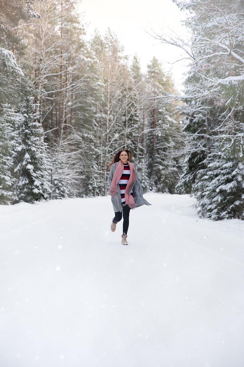 winter  snow  lady free photo