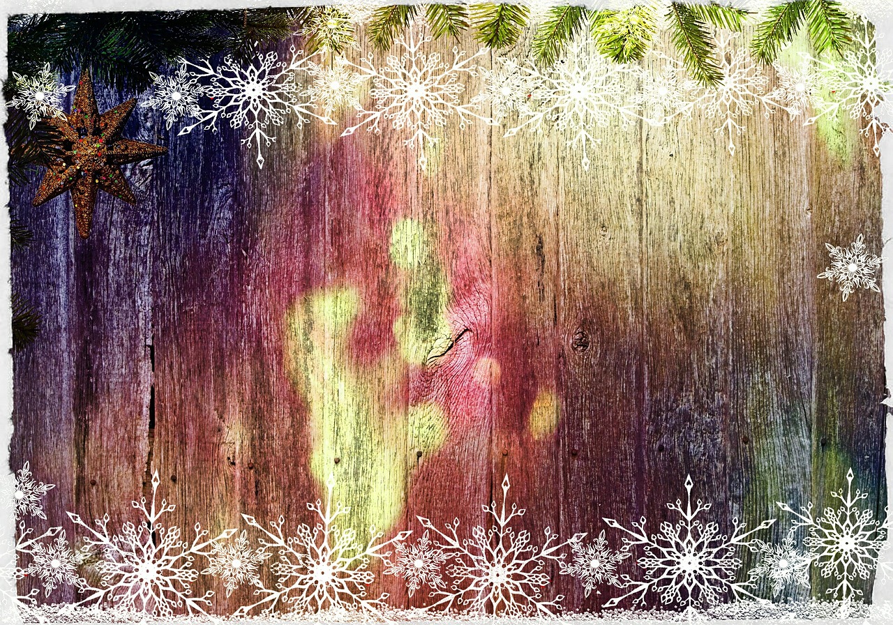 winter christmas wall boards free photo