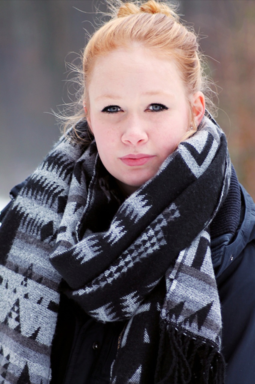 winter girl child free photo