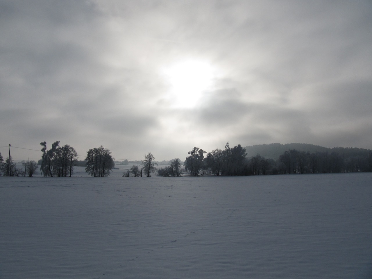 winter landscape sky free photo