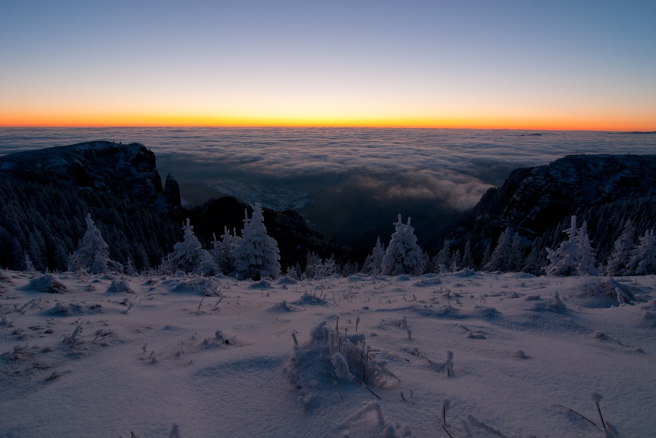 winter mountain snow free photo