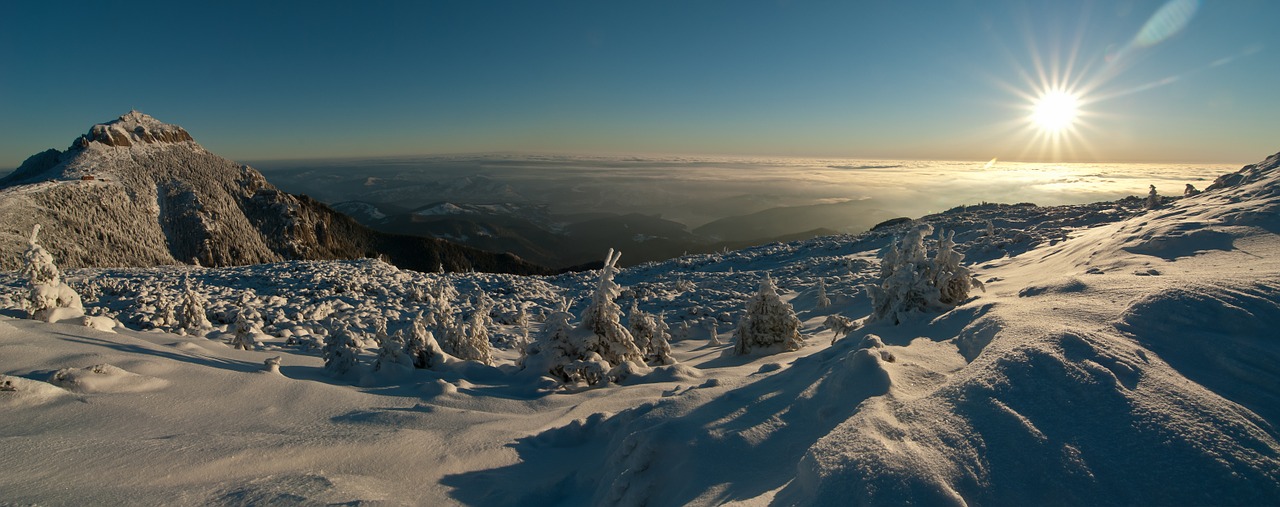 winter mountain snow free photo