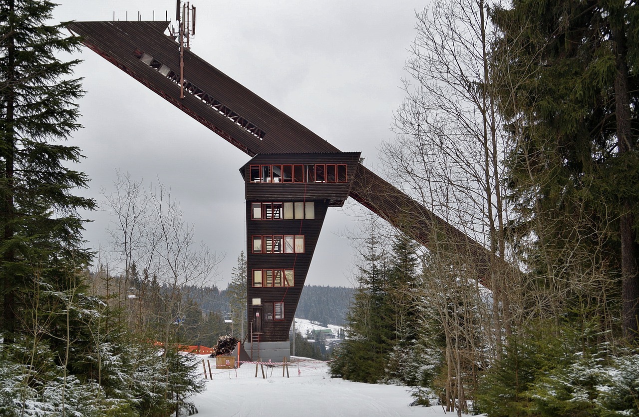 winter snow bridge free photo