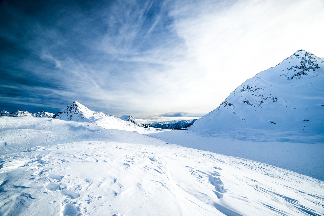 winter snow mountains free photo