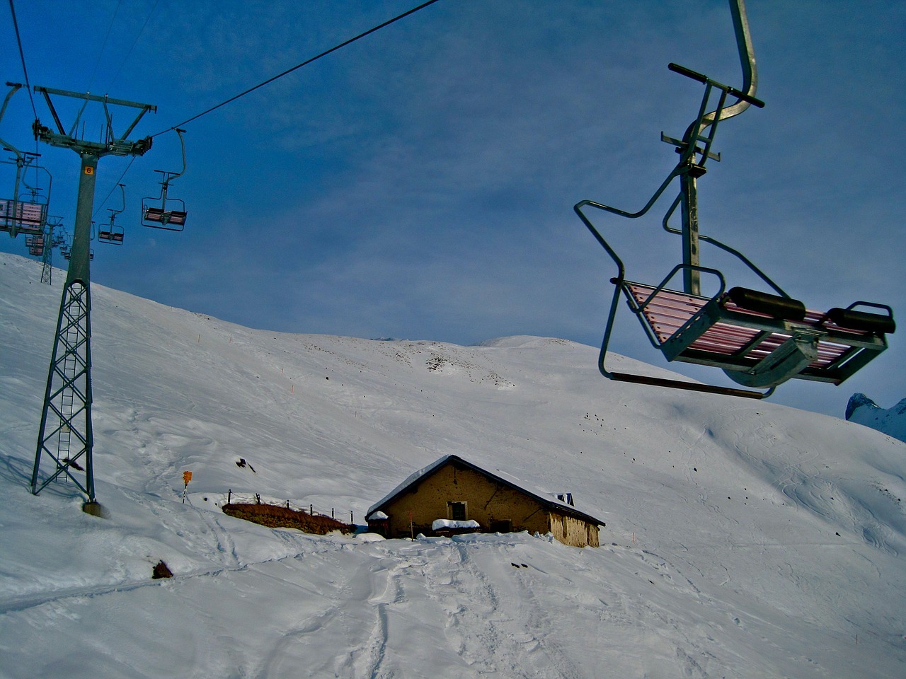 winter chairlift winter sports free photo