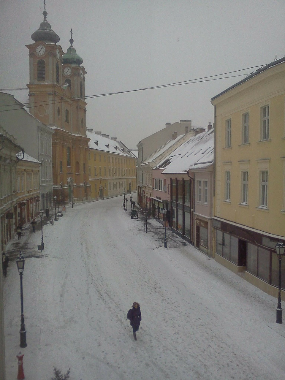 winter street snow free photo