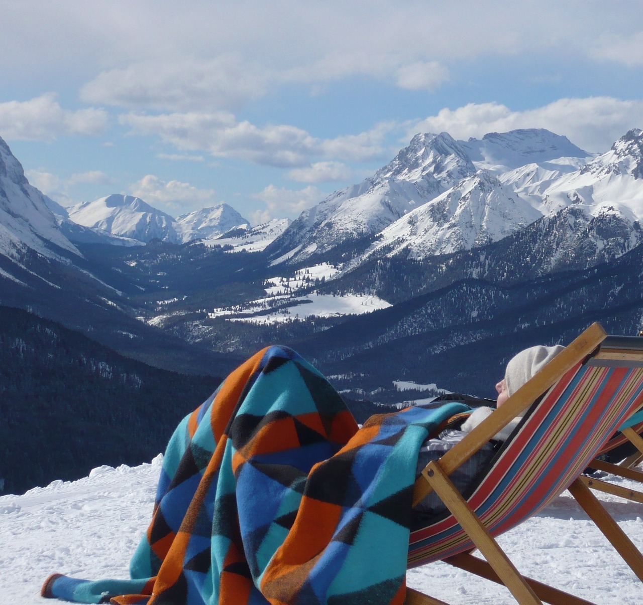 winter snow mountains free photo