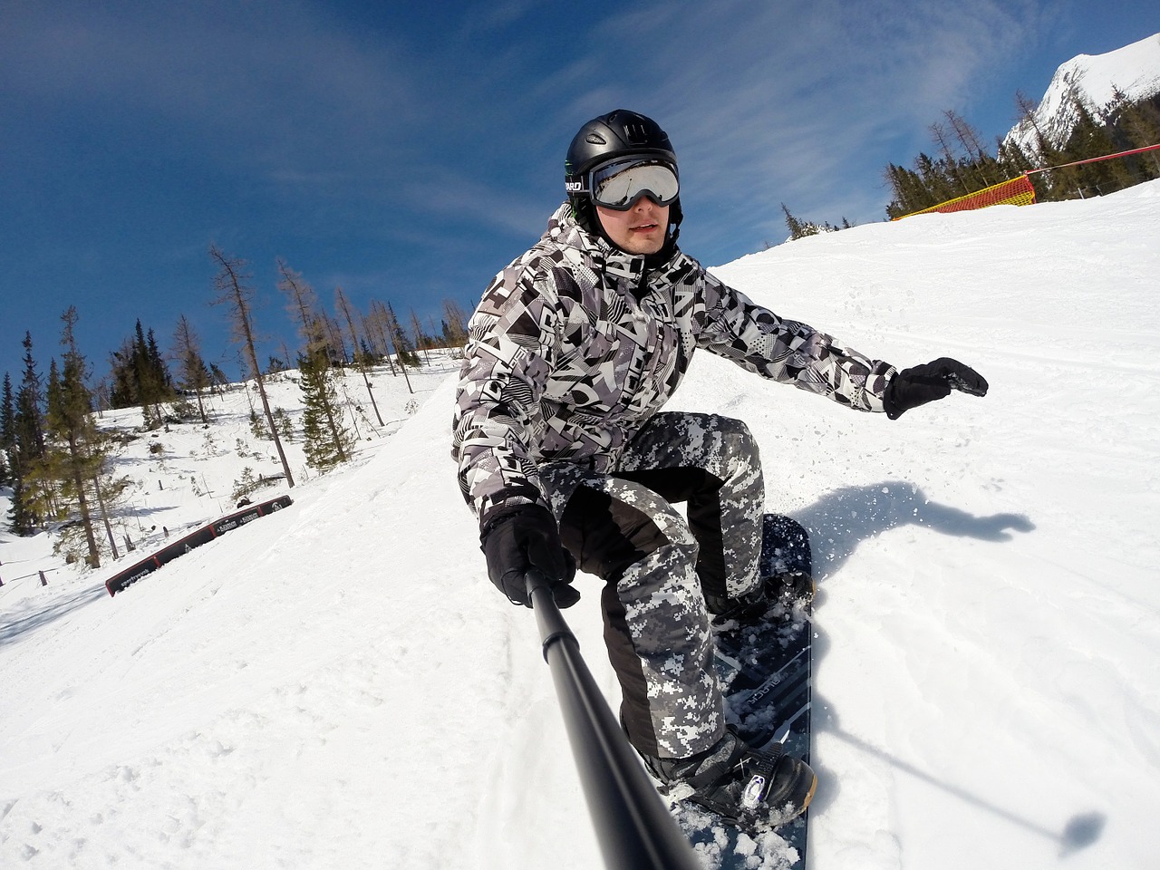 winter snow snowboard free photo