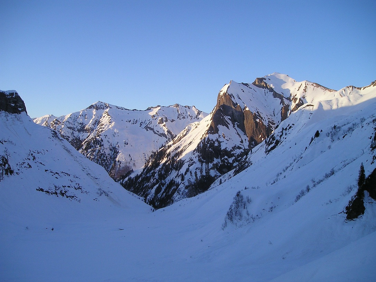 winter mountains alpine free photo