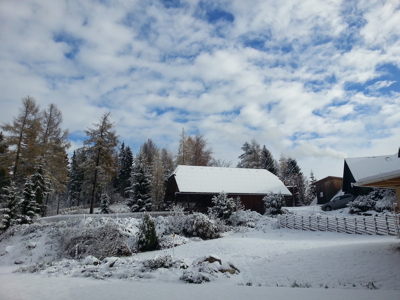 winter landscape snow free photo