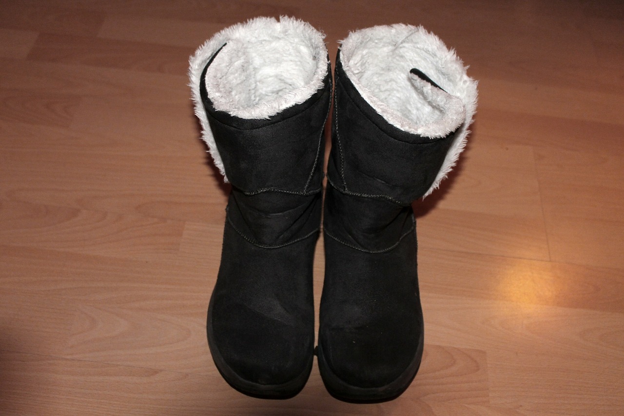 winter boots boots two free photo