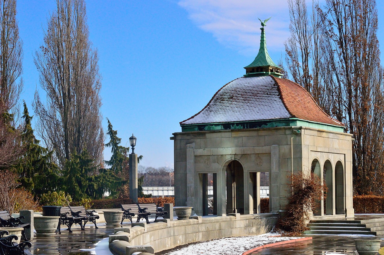 winter garden niagara falls architecture free photo