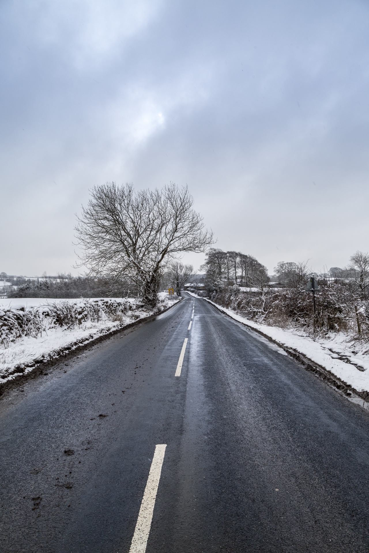 road snow winter free photo