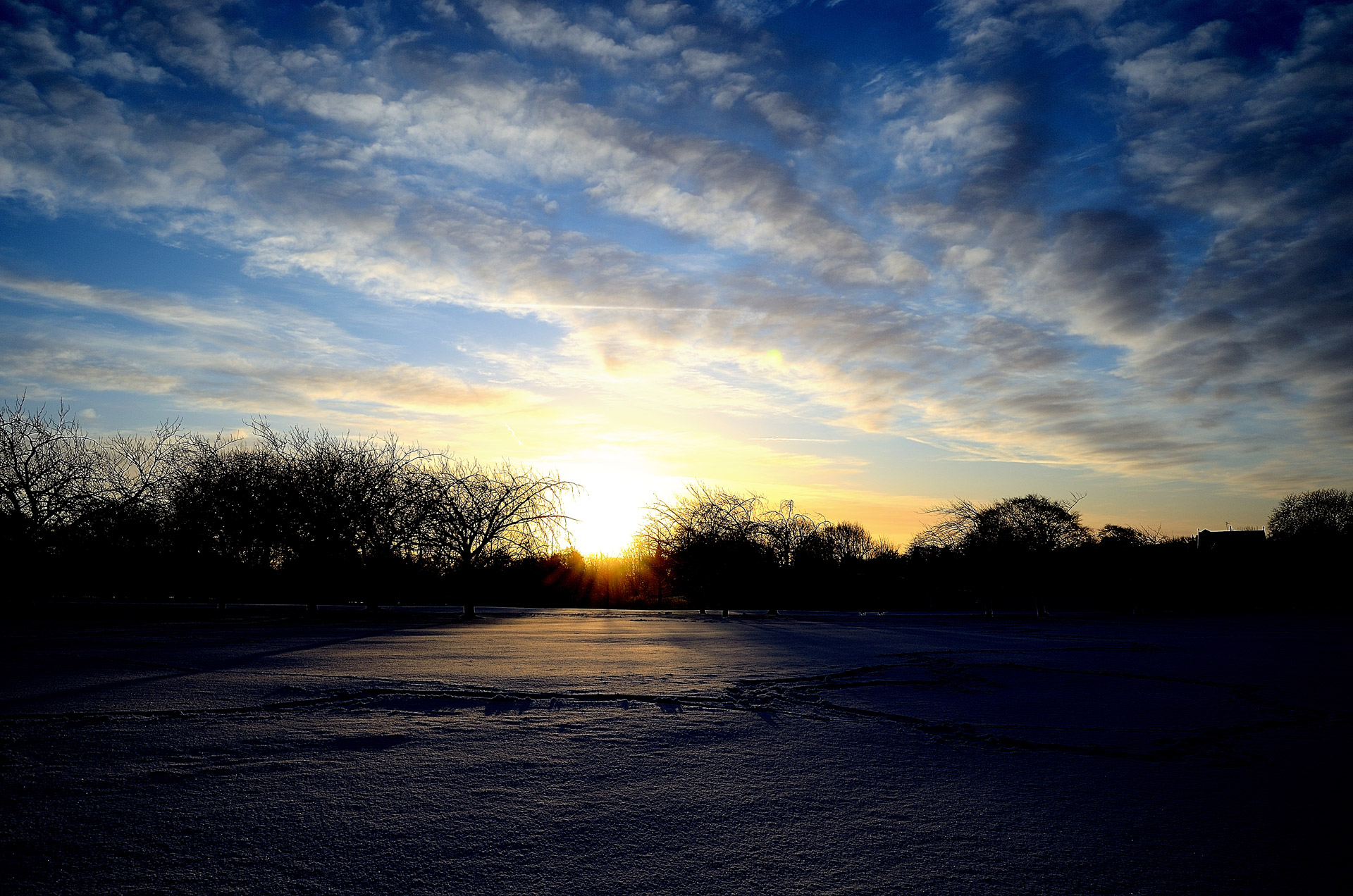 sunrise sunset snow free photo