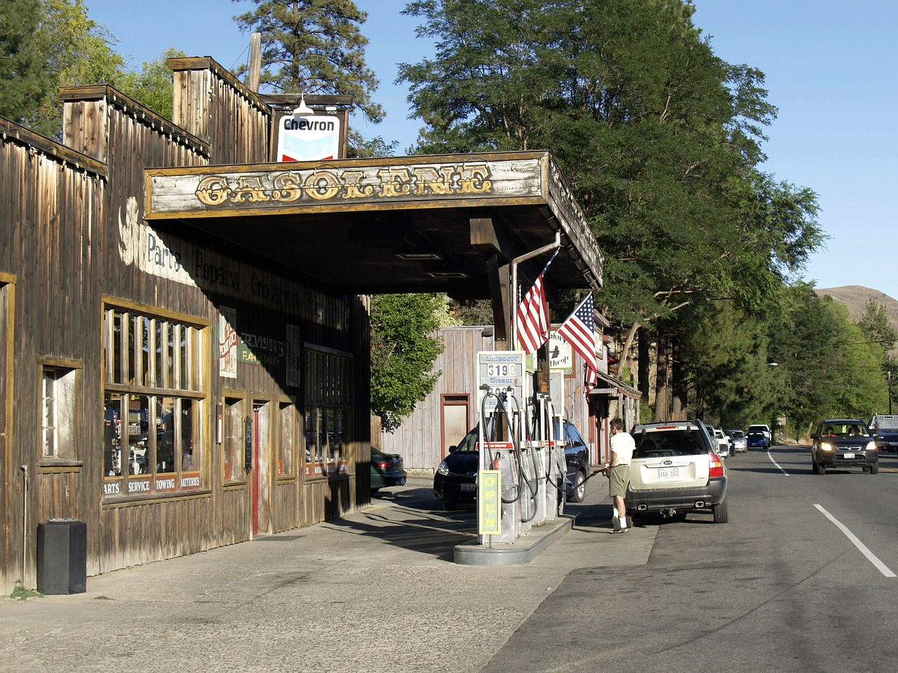 winthrop gas station heritage free photo