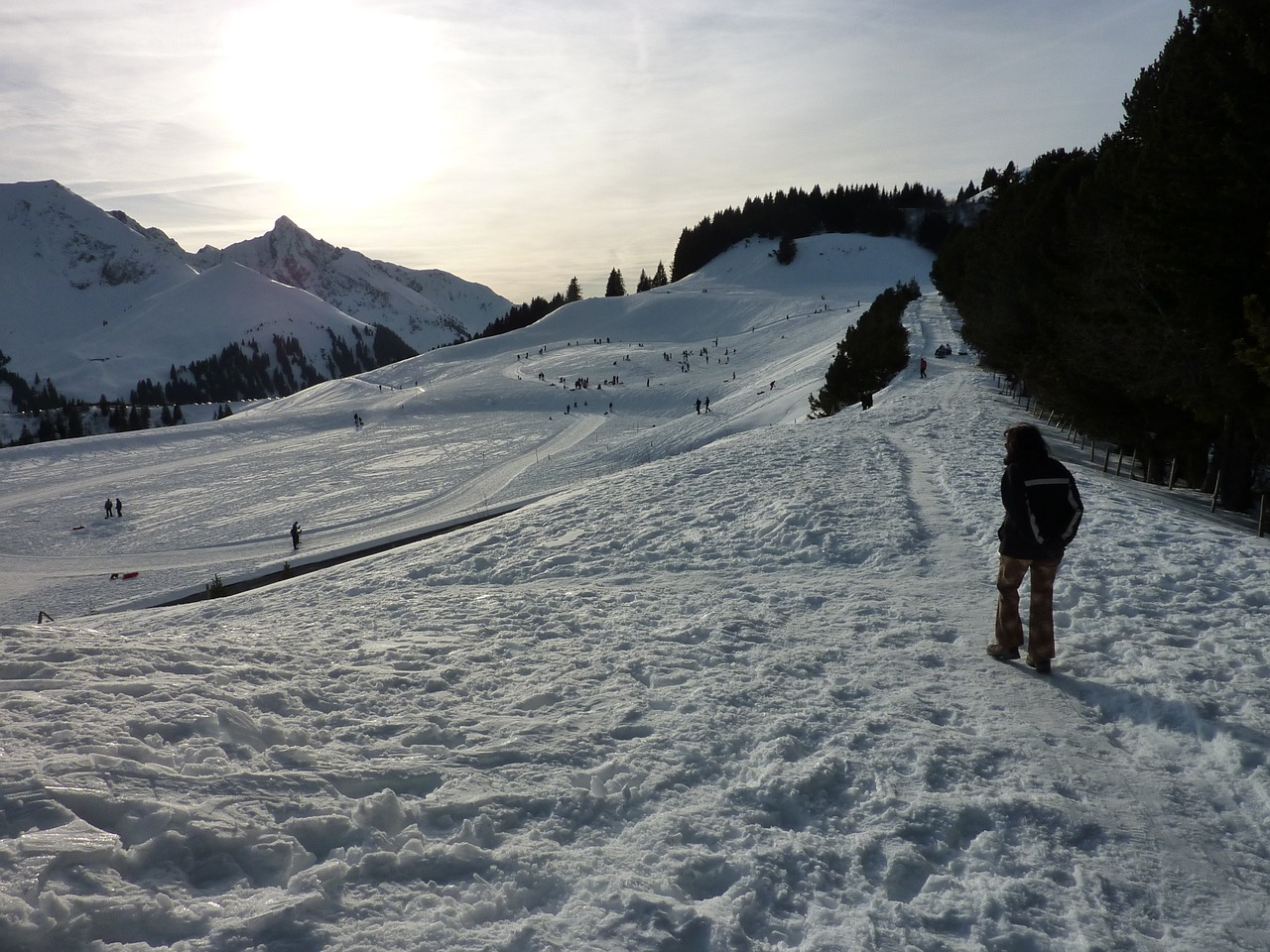 wintry mountains alpine free photo