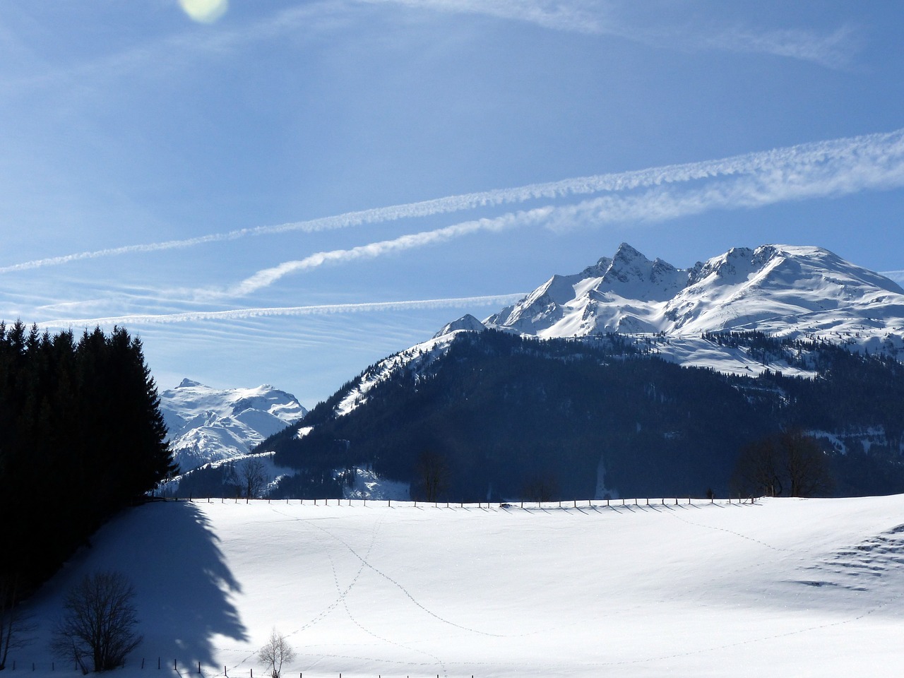 wintry mountains high tauern free photo