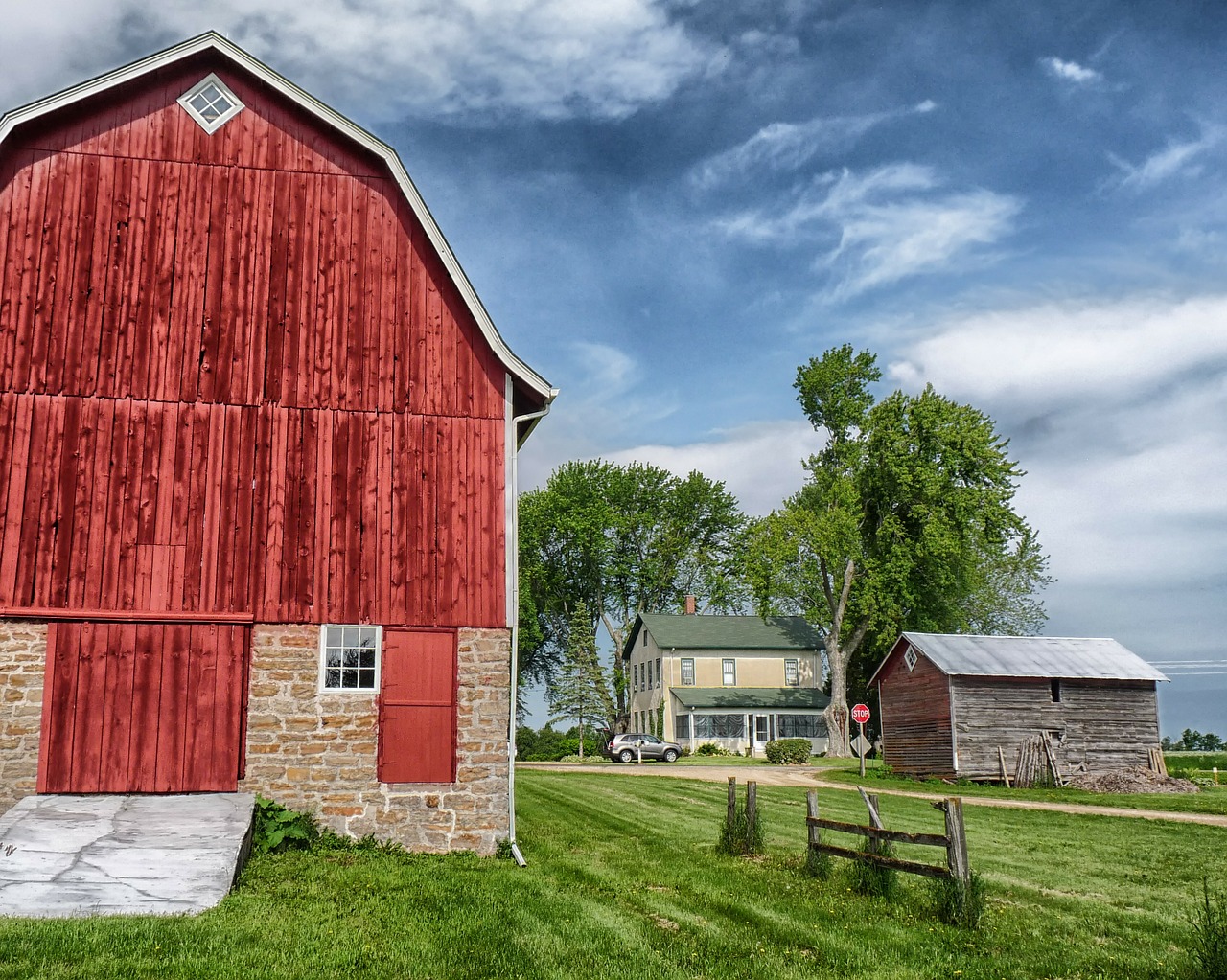 wisconsin farm rural free photo