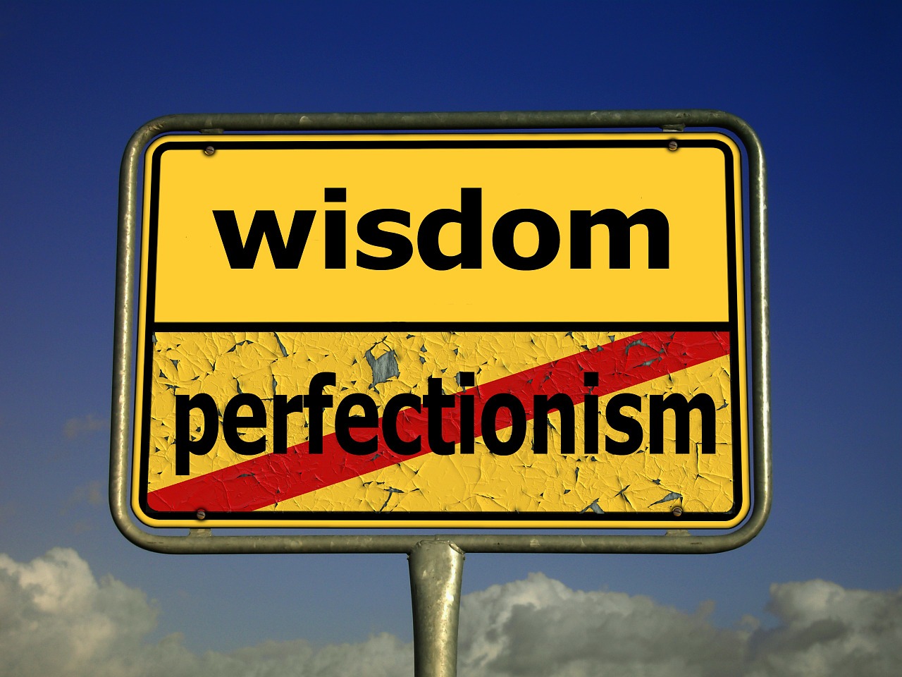 wisdom traffic sign meditation free photo