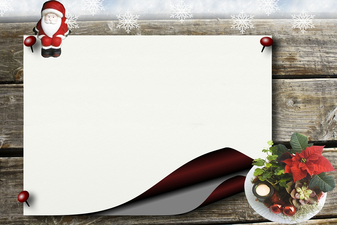 wish list santa claus bulletin board free photo