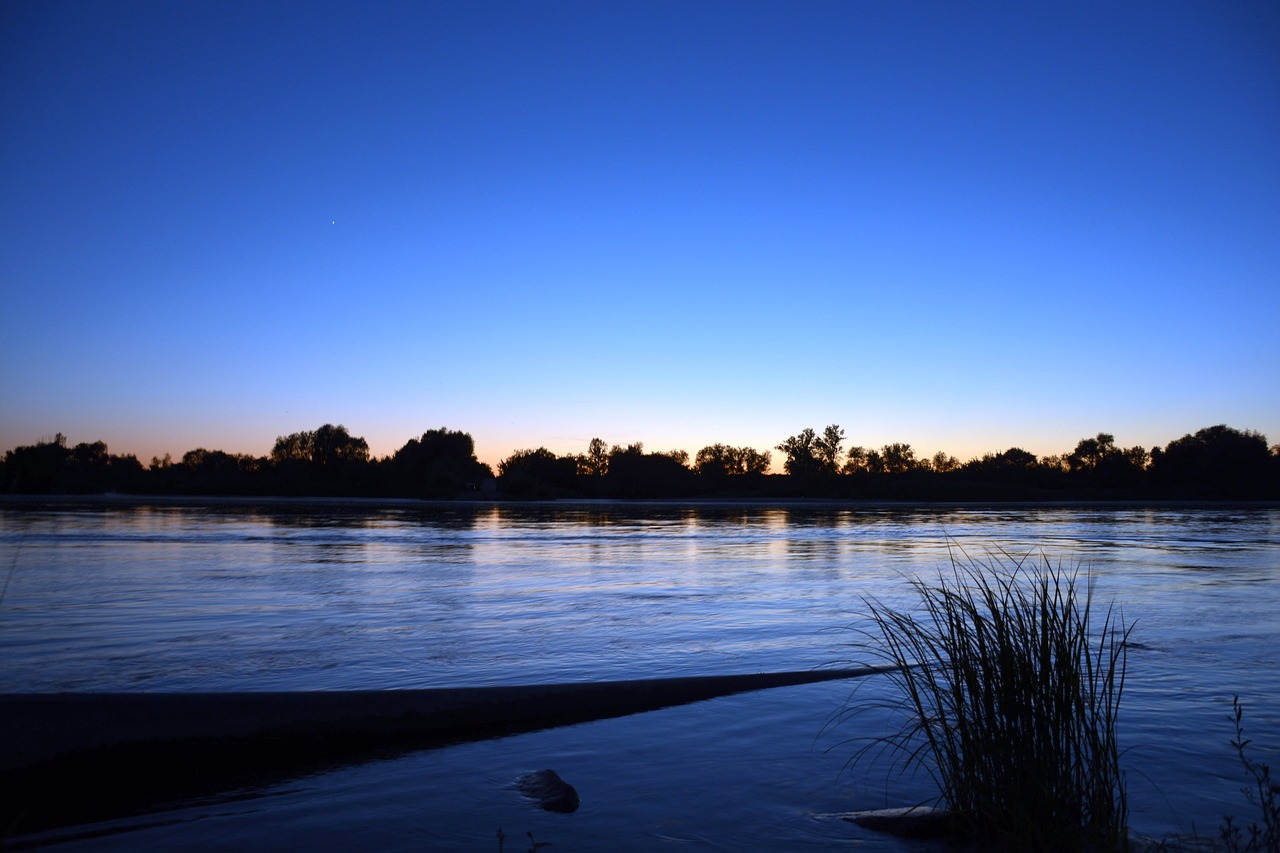 wisla  water  evening free photo