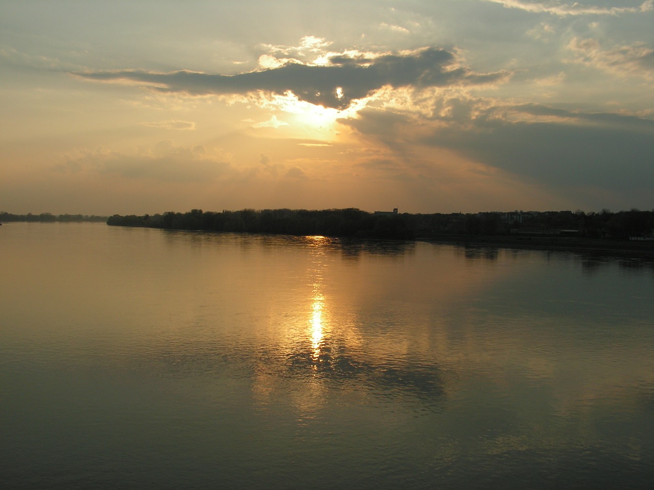 wisla sunset sky free photo