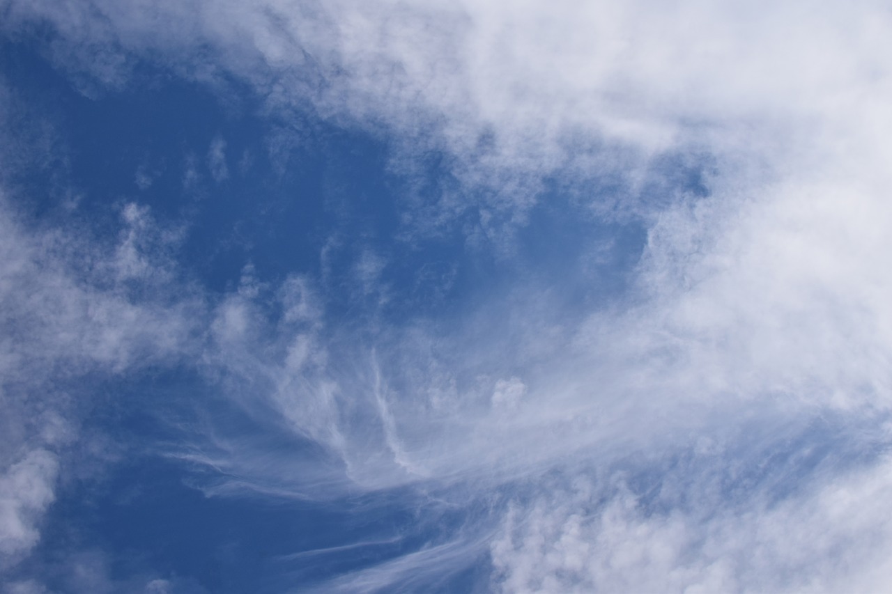 wispy clouds cloudscape skyscape free photo