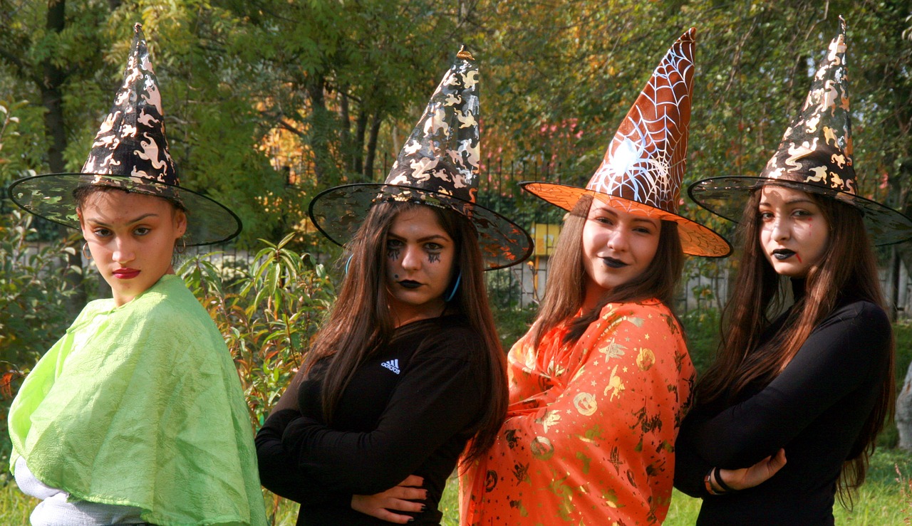 witch halloween hats free photo